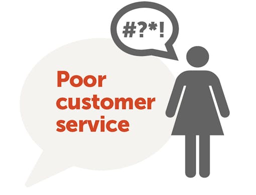 Poor customer service