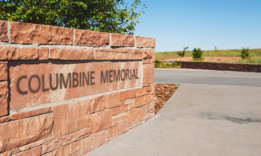 Columbine High School Memorial sign