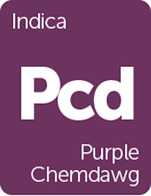 Leafly Purple Chemdawg cannabis strain tile