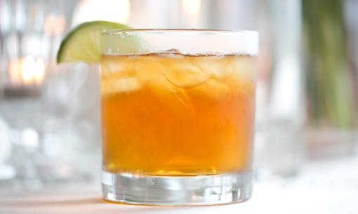 "Smoke & Spice" craft cocktail