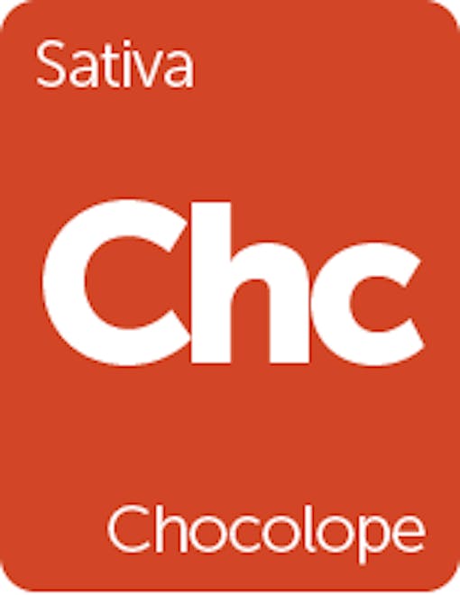 Leafly Chocolope cannabis strain tile