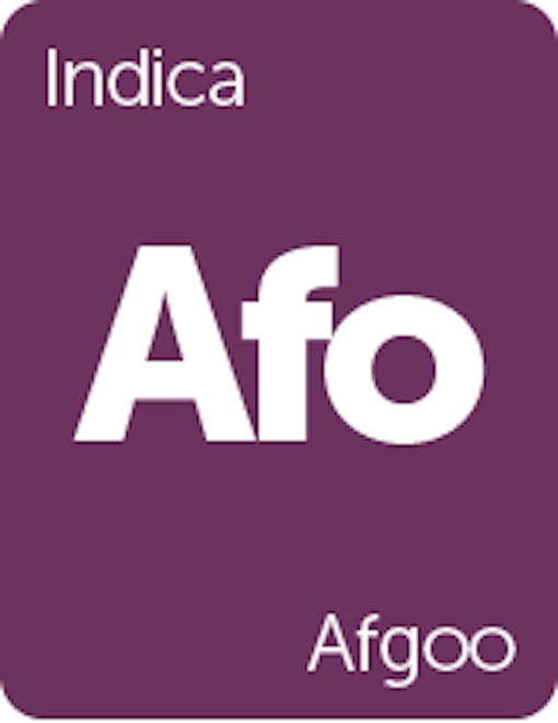 Leafly Afgoo cannabis strain tile