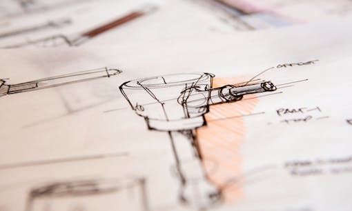 Sketch of one of Marley Natural's cannabis accessories