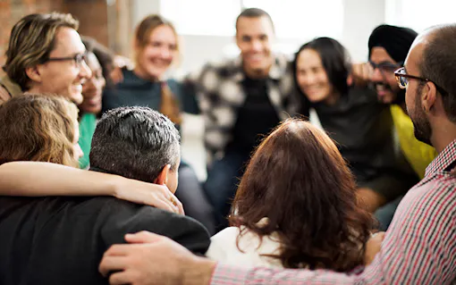 Group of happy people