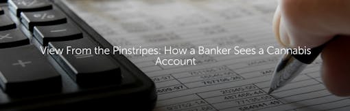 View From the Pinstripes: How a Banker Sees a Cannabis Account