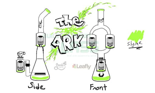 The Ark Water Pipe Design from Leafly and Smoke Cartel's Design Your Own Glass Contest