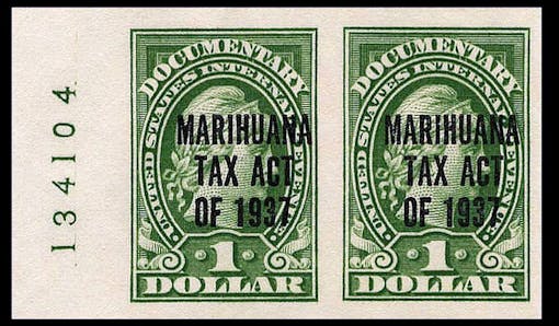 Marihuana Tax Act revenue stamps