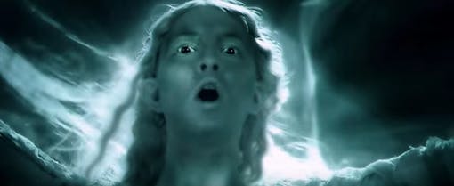 Galadriel resisting the One Ring in The Fellowship of the Rings