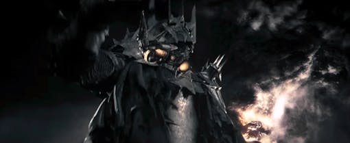 Sauron losing fingers in The Fellowship of the Ring