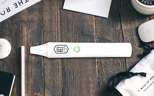 White version of the FEZ portable vaporizer unit