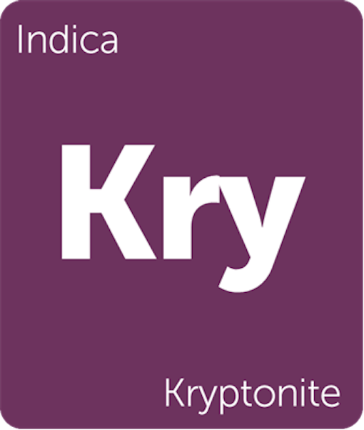 Leafly Kryptonite indica cannabis strain tile
