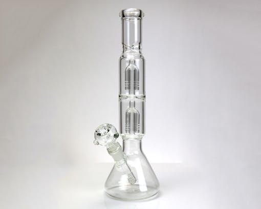 Double tree perc beaker base with ice pinch from Smoke Cartel