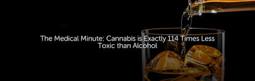 The Medical Minute: Cannabis is Exactly 114 Times Less Toxic than Alcohol