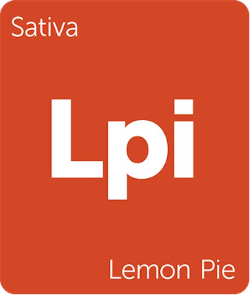 Leafly Lemon Pie sativa cannabis strain tile