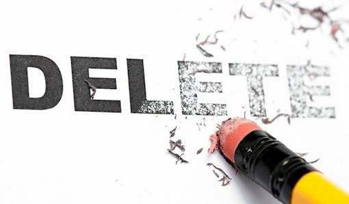 Erase "delete" from your business vocabulary