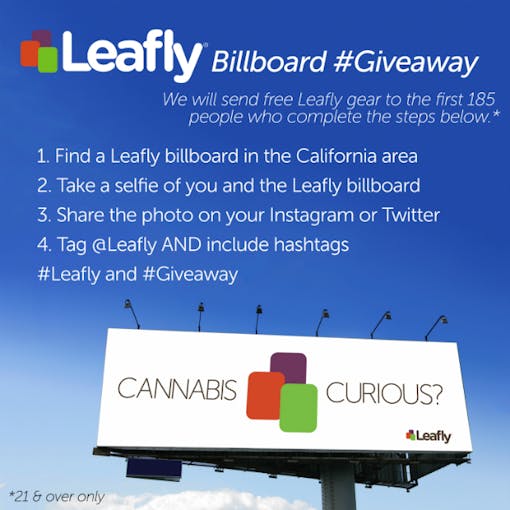 Leafly Billboard #Giveaway