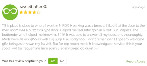 Sweetbutter Leafly Review