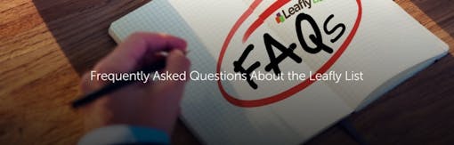 Frequently Asked Questions About the Leafly List