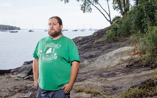 Paul McCarrier, president of Legalize Maine and co-author of the Act to Legalize Marijuana. Photo by Tristan Spinski