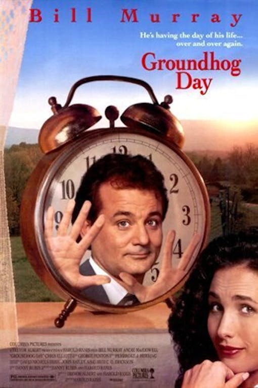 "Groundhog Day" movie poster