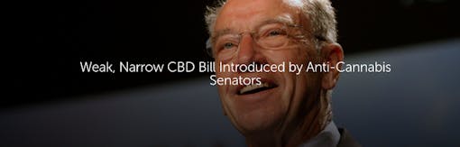 Weak, Narrow CBD Bill Introduced by Anti-Cannabis Senators