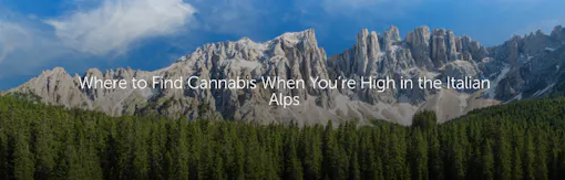 Where to Find Cannabis When You’re High in the Italian Alps