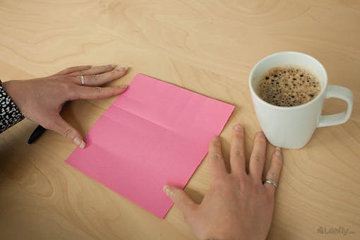 How to make an origami rose step 4, part 2