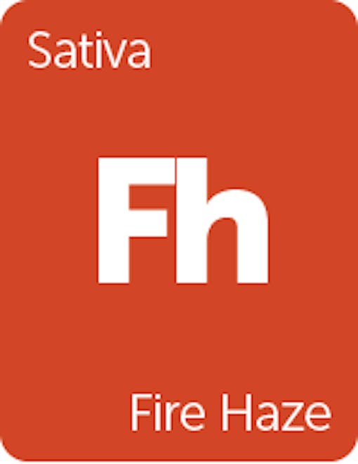Leafly Fire Haze cannabis strain tile