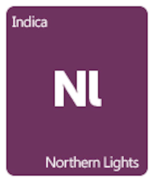Leafly Northern Lights cannabis strain tile