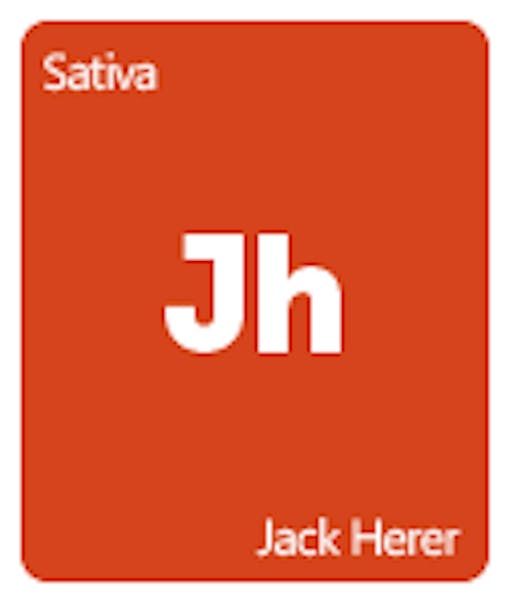 Leafly Jack Herer cannabis strain tile