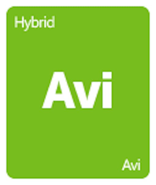 Leafly Avi cannabis strain tile