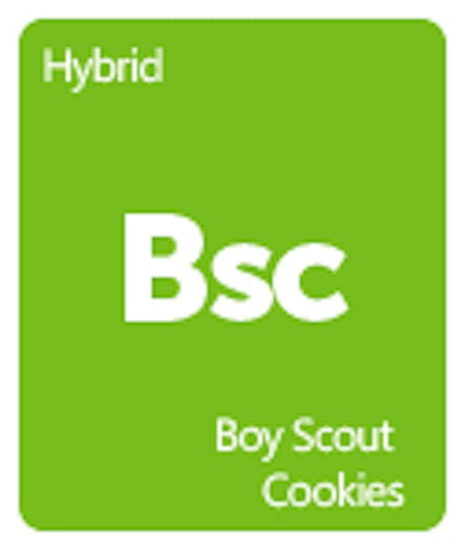 Leafly Boy Scout Cookies cannabis strain tile