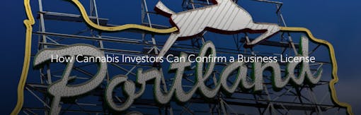 How Cannabis Investors Can Confirm a Business License