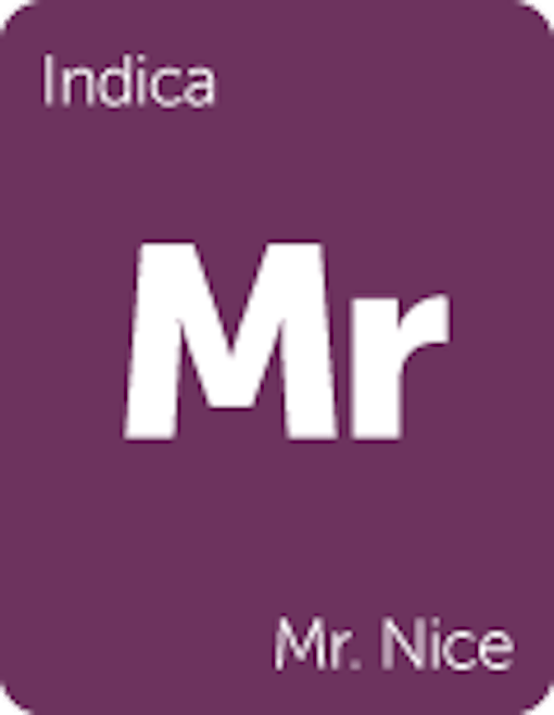 Leafly "Mr. Nice" indica cannabis strain tile