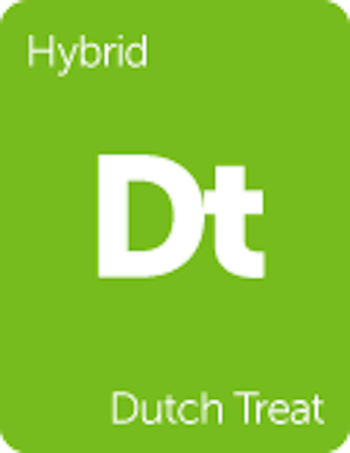 Leafly "Dutch Treat" hybrid cannabis strain tile