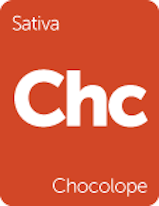Leafly "Chocolope" sativa cannabis strain tile
