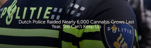 Dutch Police Raided Nearly 6,000 Cannabis Grows Last Year, Still Can’t Keep Up