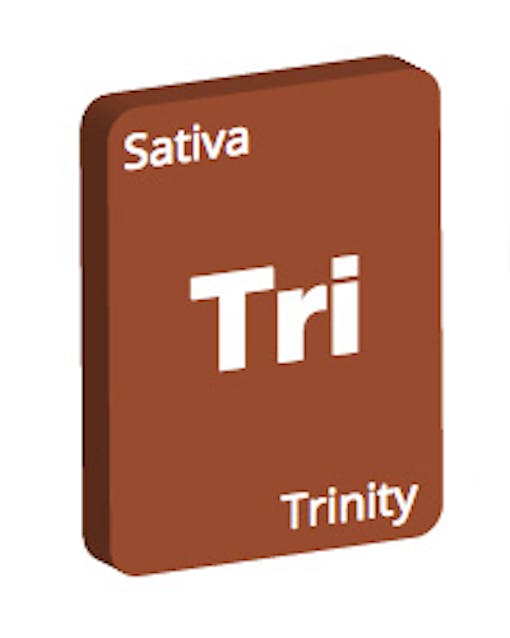 Leafly Trinity cannabis strain tile