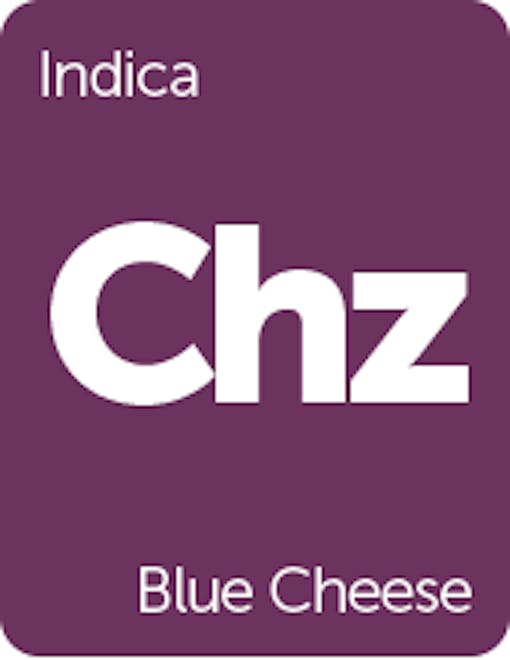 Leafly Blue Cheese cannabis strain tile