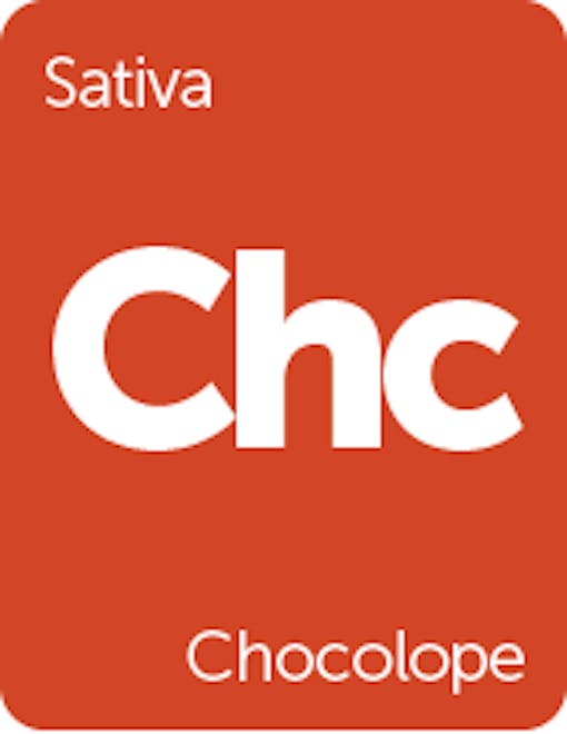 Leafly Chocolope cannabis strain tile