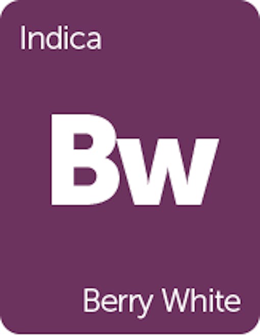 Leafly Berry White cannabis strain tile