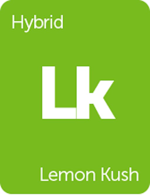 Leafly Lemon Kush cannabis strain tile