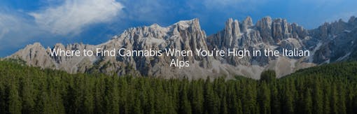 Where to Find Cannabis When You’re High in the Italian Alps