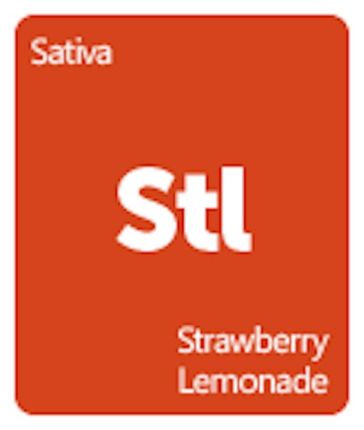 Leafly Strawberry Lemonade cannabis strain tile