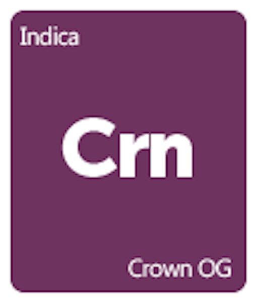 Leafly Crown OG cannabis strain tile