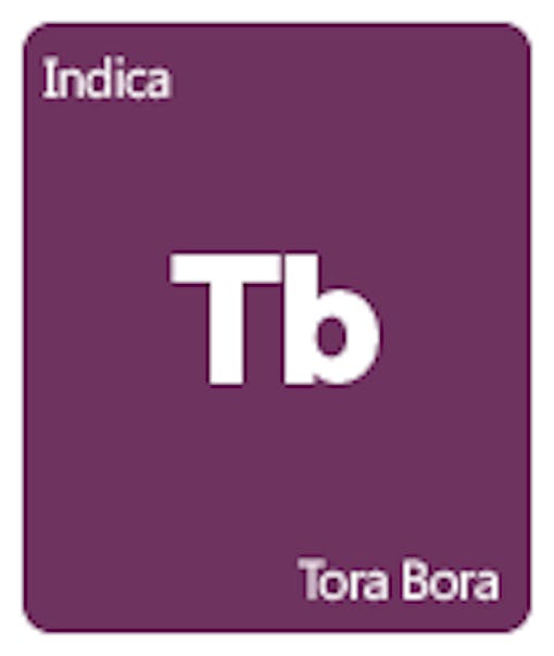 Leafly Tora Bora cannabis strain tile