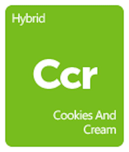 Leafly Cookies and Cream cannabis strain tile