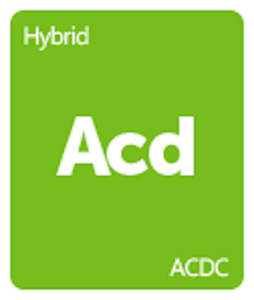 Leafly ACDC cannabis strain tile