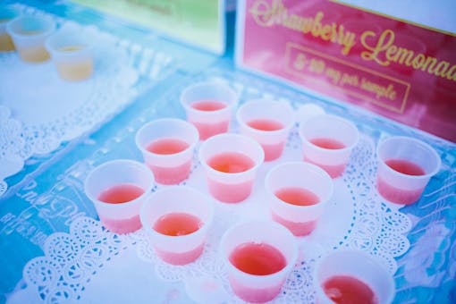 Cannabis-infused edible samples at the 2015 DOPE Cup