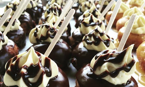 Mini donuts from Donut Byte Labs food truck in Portland, Oregon